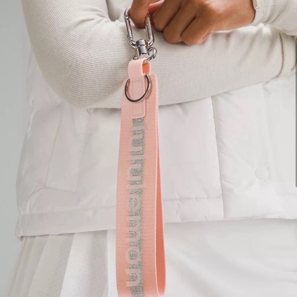lululemon athletica Accessories - Never Lost Keychain NWOT Pink & Silver